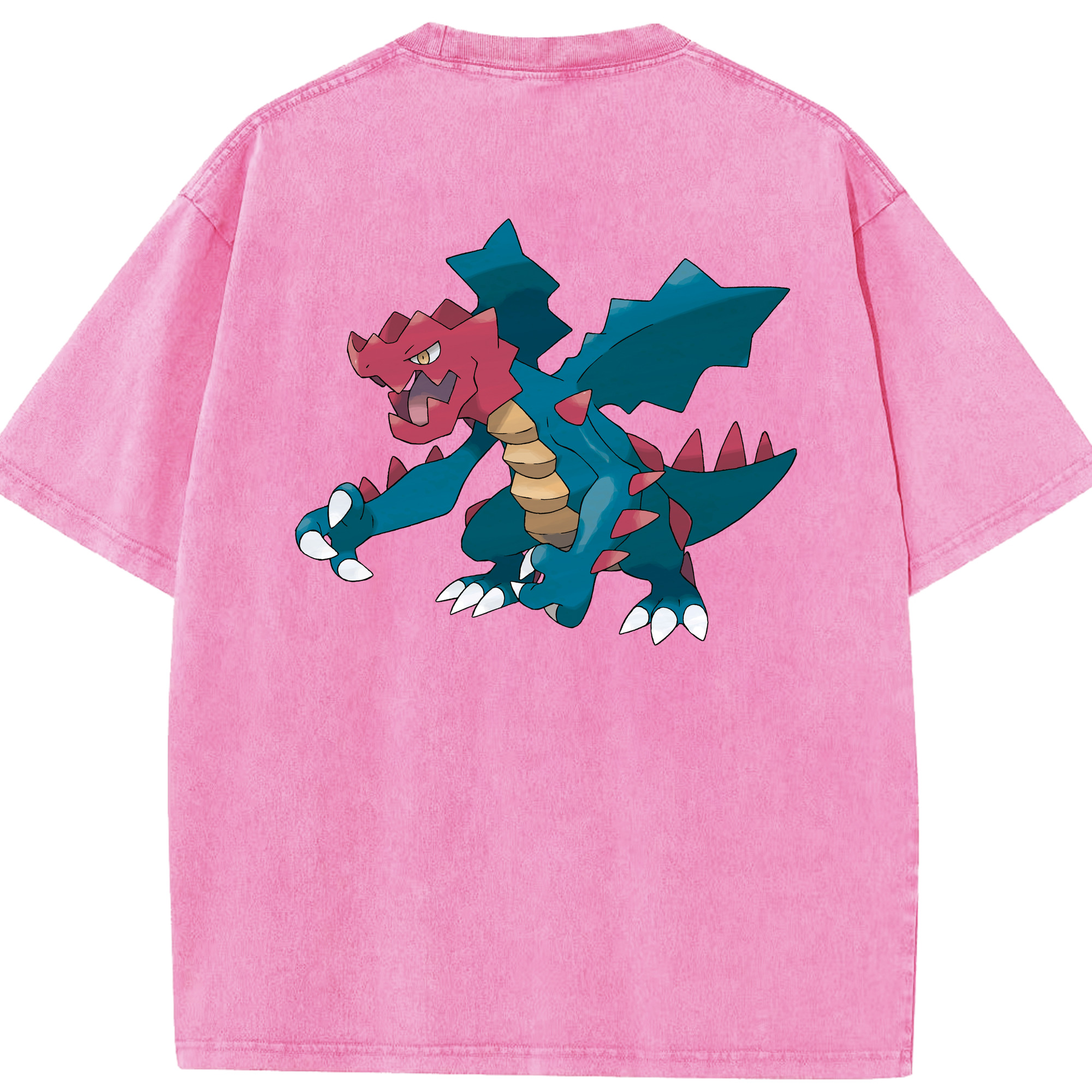 （画像用） ポケットモンスター Pokémon 綿100% ヴィンテージ風 半袖Tシャツ（背面プリント）
